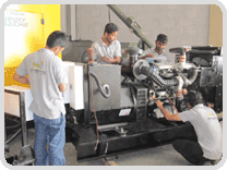 Maintenance of Diesel generators.